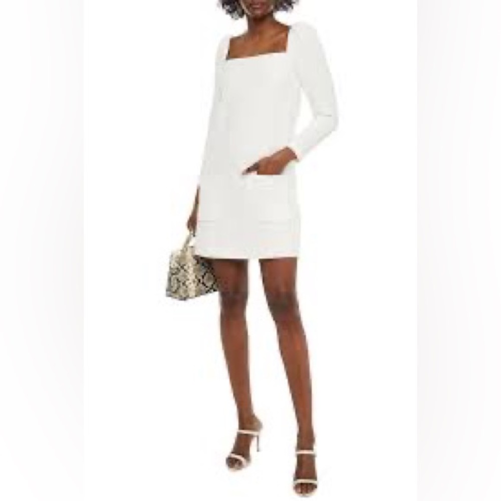Veronica Beard Alona Tweed Mini Dress in Ivory | 10 | NWT